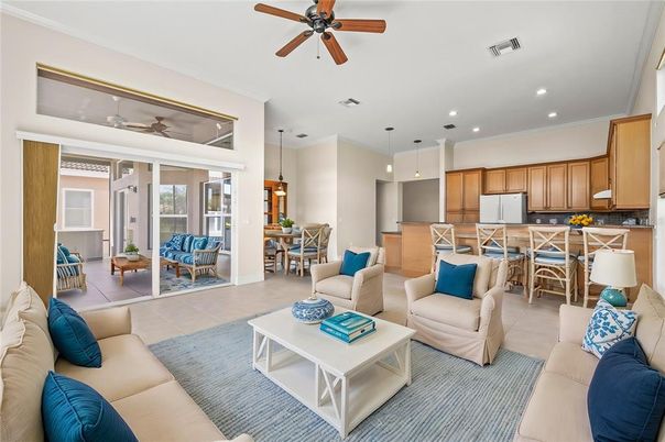 Dining room, Interior, Kitchen, Living room, Pendant Lights, Recessed Lighting