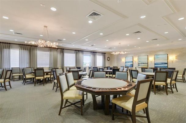 Chandelier, Dining room, Interior, Recessed Lighting