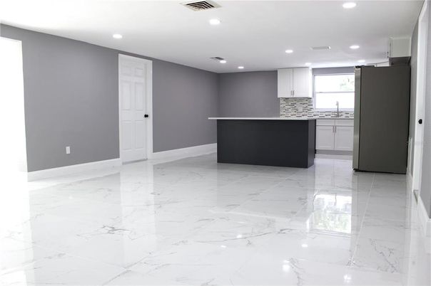 Interior, Kitchen, Marble, Recessed Lighting