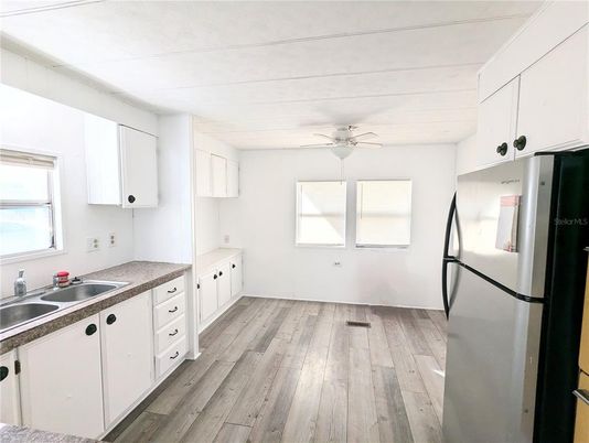 Interior, Kitchen, Wood Texture Flooring