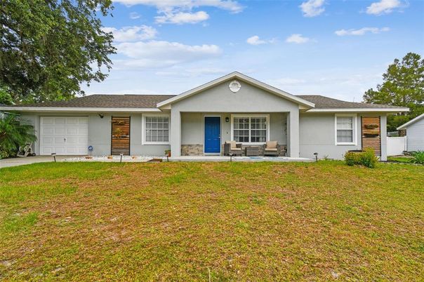 Attached, Backyard, Exterior, Facade, Ranch