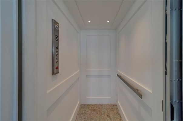 Elevator, Interior, Recessed Lighting