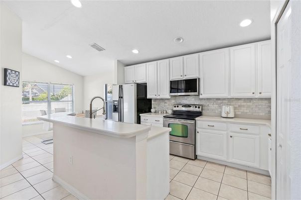 Interior, Kitchen, Recessed Lighting, Stainless Steel Appliances