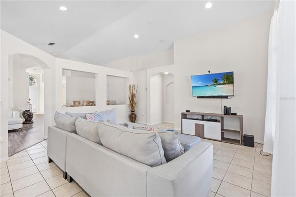 Interior, Living room, Recessed Lighting
