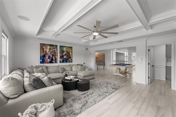 Billiard Table, Game Room, Interior, Living room, Wood Texture Flooring