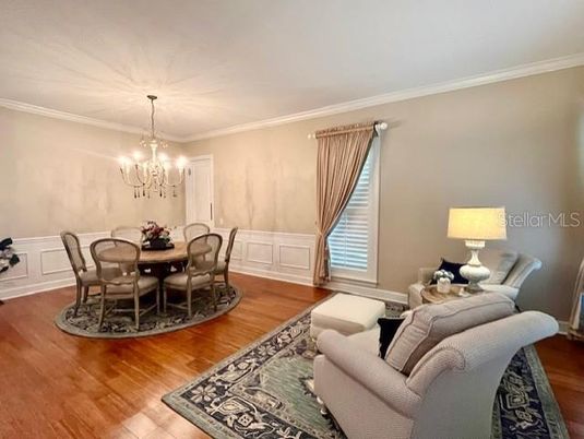 Chandelier, Dining room, Interior, Living room, Wood Texture Flooring