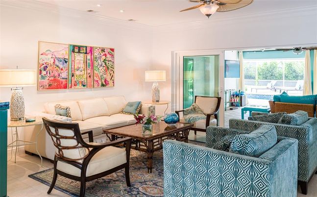 Interior, Living room, Recessed Lighting
