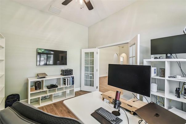 Home Office, Interior, Wood Texture Flooring