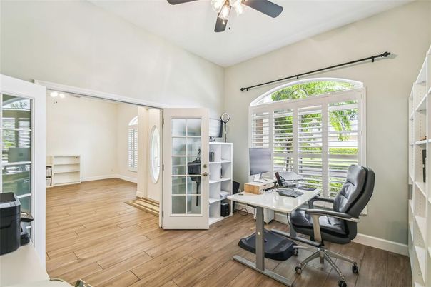 Home Office, Interior, Wood Texture Flooring