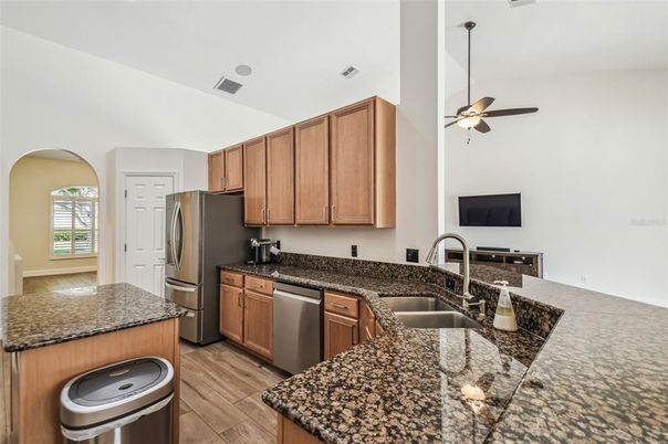 Interior, Kitchen, Wood Texture Flooring