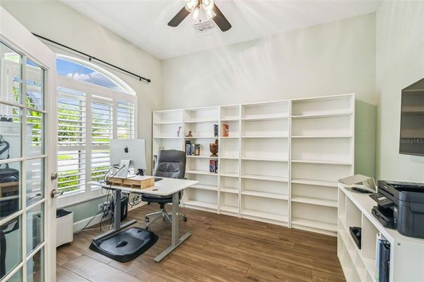 Home Office, Interior, Wood Texture Flooring