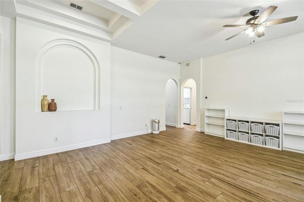 Empty room, Interior, Wood Texture Flooring