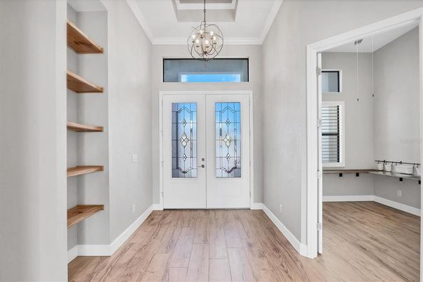 Chandelier, Interior, Pendant Lights, Wood Texture Flooring