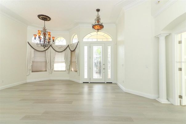 Chandelier, Interior, Pendant Lights, Wood Texture Flooring