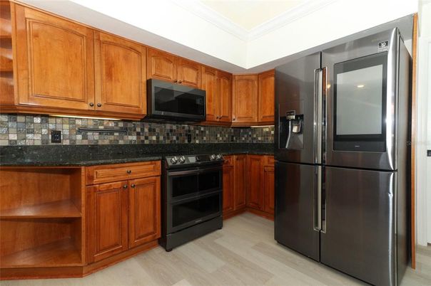 Interior, Kitchen, Wood Texture Flooring