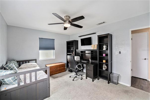 Bedroom, Home Office, Interior, Wood Texture Flooring