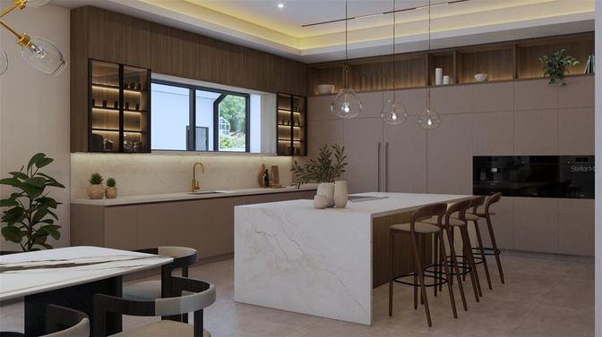 Interior, Kitchen, Pendant Lights