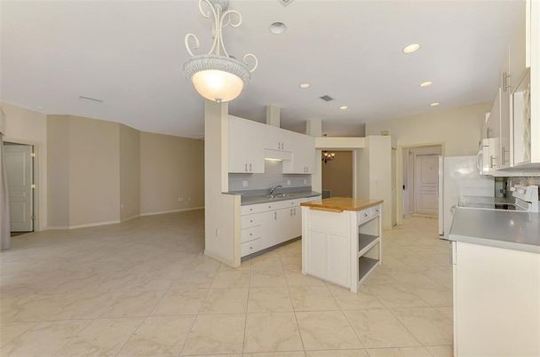 Interior, Kitchen, Marble, Recessed Lighting
