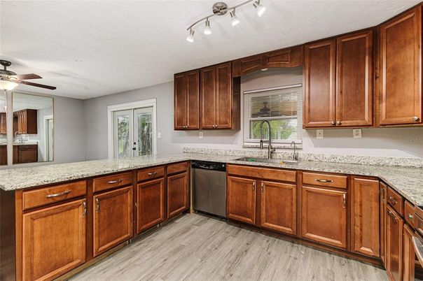 Interior, Kitchen, Wood Texture Flooring