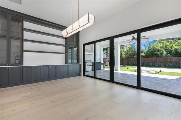 Interior, Pendant Lights, Wood Texture Flooring