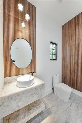 Bathroom, Interior, Wooden Walls