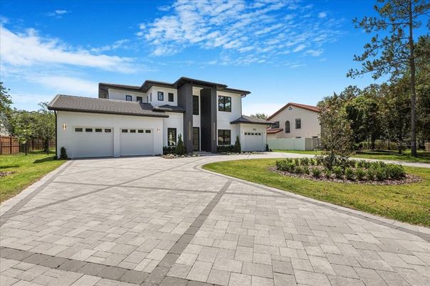 Attached, Backyard, Exterior, Facade, Mediterranean