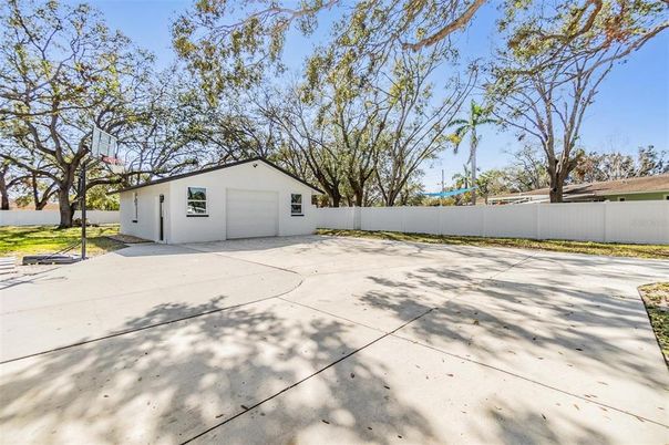 Backyard, Detached Garage, Exterior