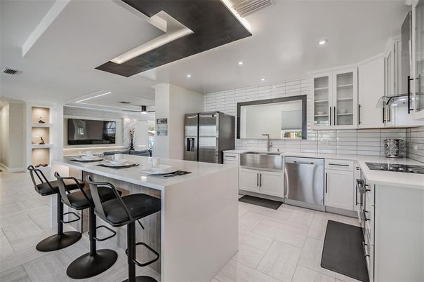 Interior, Kitchen, Recessed Lighting, Stainless Steel Appliances