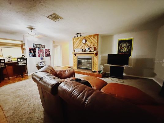 Fireplace, Interior, Living room, Wood Texture Flooring