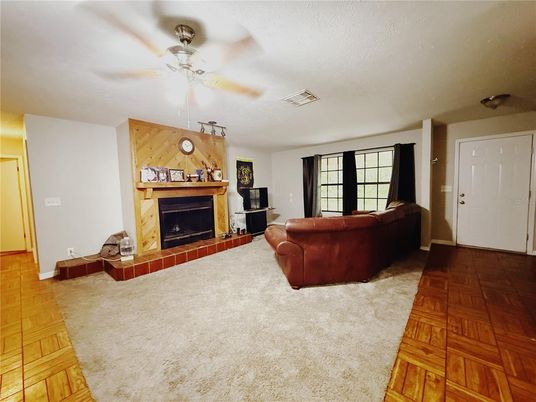 Fireplace, Interior, Living room, Wood Texture Flooring