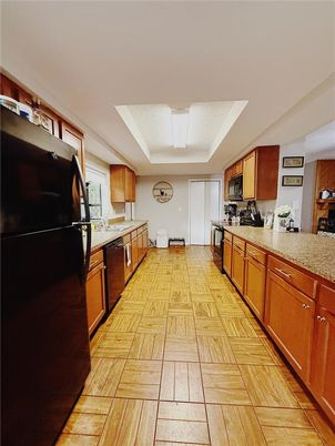 Interior, Kitchen, Wood Texture Flooring