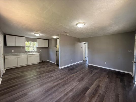 Empty room, Interior, Kitchen, Wood Texture Flooring