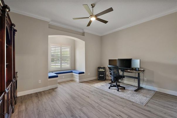 Home Office, Interior, Wood Texture Flooring