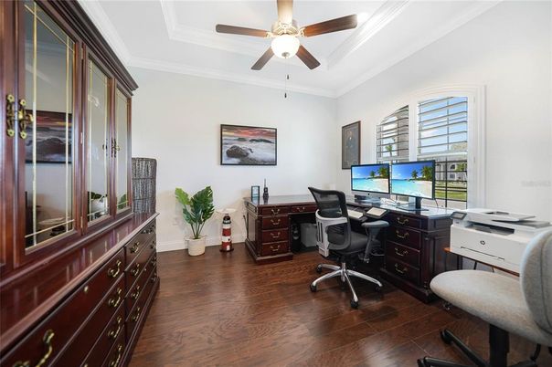 Home Office, Interior, Wood Texture Flooring