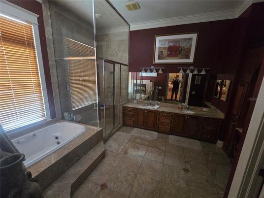 Bathroom, Dual Sink Vanities, Glass Shower, Interior