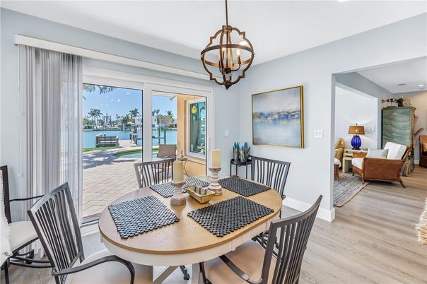 Chandelier, Dining room, Interior, Living room, Pendant Lights, Water, Wood Texture Flooring