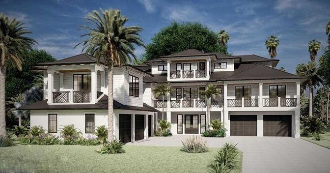 Attached, Exterior, Facade, Modern