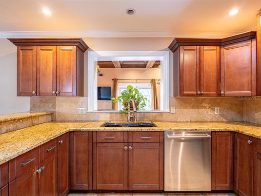 Interior, Kitchen, Recessed Lighting, Stainless Steel Appliances