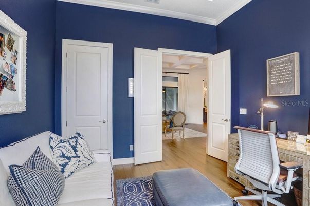 Home Office, Interior, Wood Texture Flooring