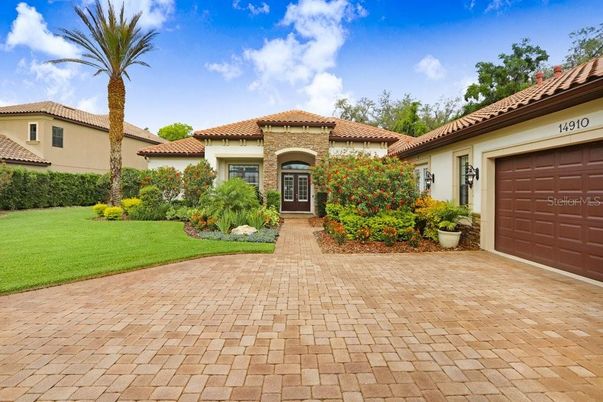 Attached, Backyard, Exterior, Facade, Mediterranean