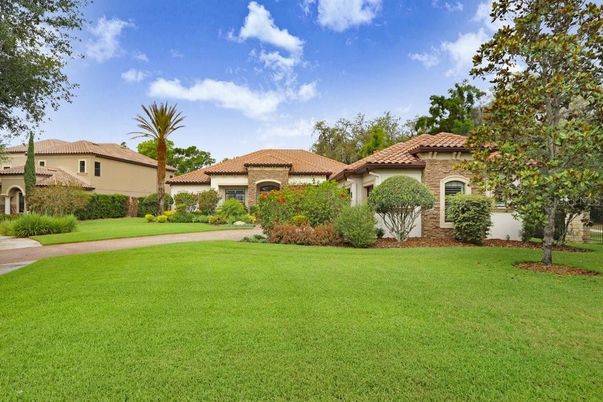 Backyard, Exterior, Facade, Brick Facade, Mediterranean