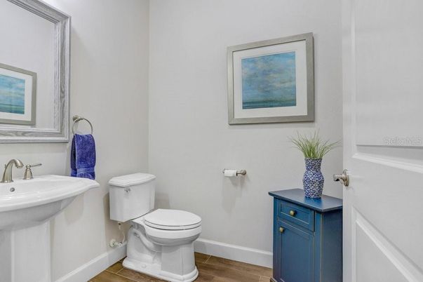 Bathroom, Interior, Wood Texture Flooring