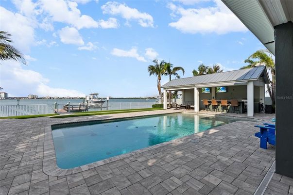 Exterior, Pool, Solar Panels