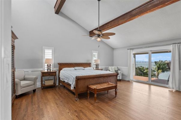 Bedroom, Interior, Wooden Beams, Wood Texture Flooring