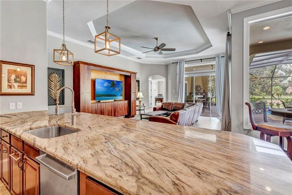 Interior, Kitchen, Living room, Pendant Lights, Recessed Lighting