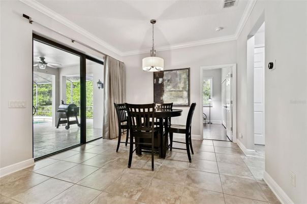 Dining room, Interior, Pendant Lights