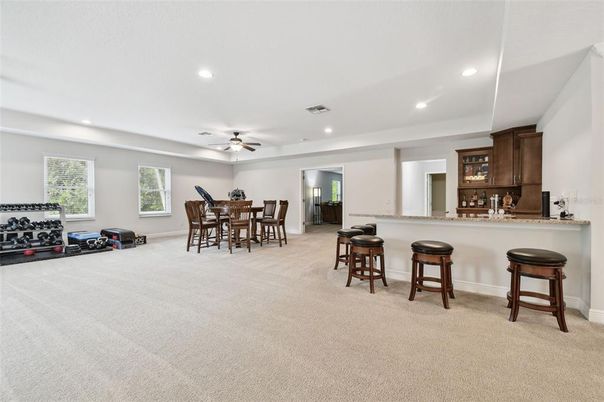 Dining room, Interior, Recessed Lighting