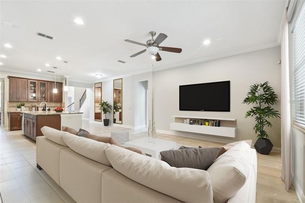Interior, Kitchen, Living room, Pendant Lights, Recessed Lighting