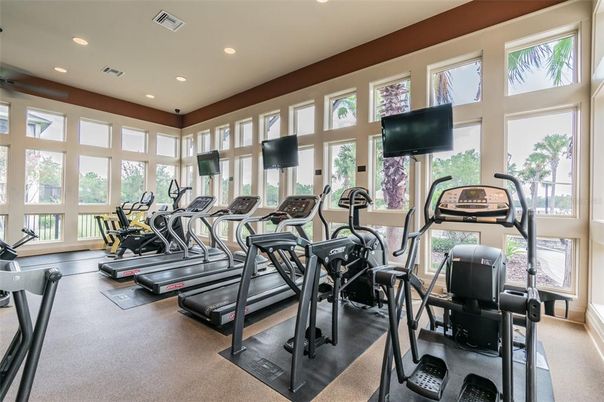 Fitness Equipment, Gym, Interior, Recessed Lighting