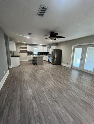 Interior, Kitchen, Wood Texture Flooring